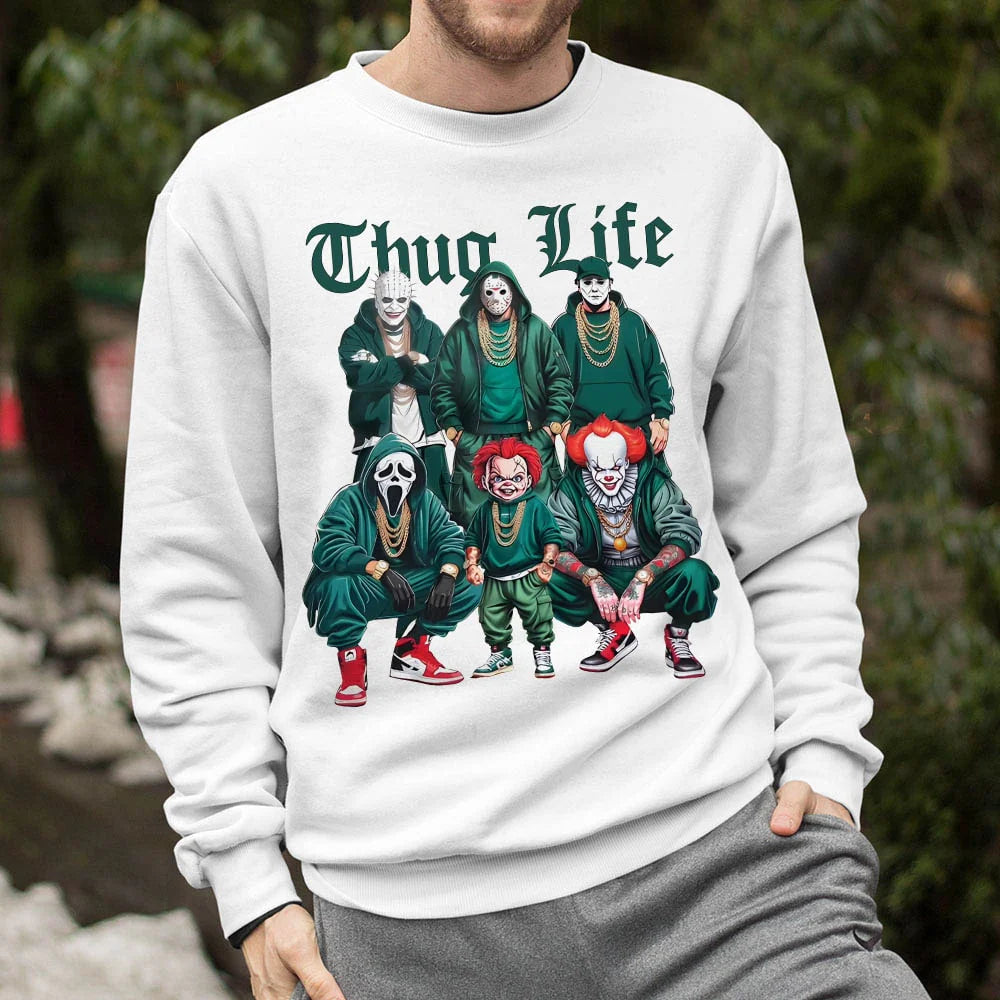 Thug Life DEADCOOL - Felpa con cappuccio - white/bianco