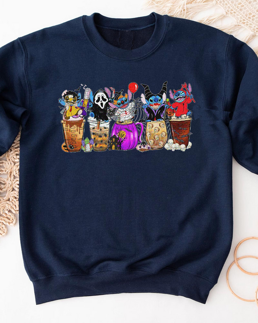 Stitch Halloween Horror Characters T-Shirt,Crewneck,Hoodie,TS-CT-666