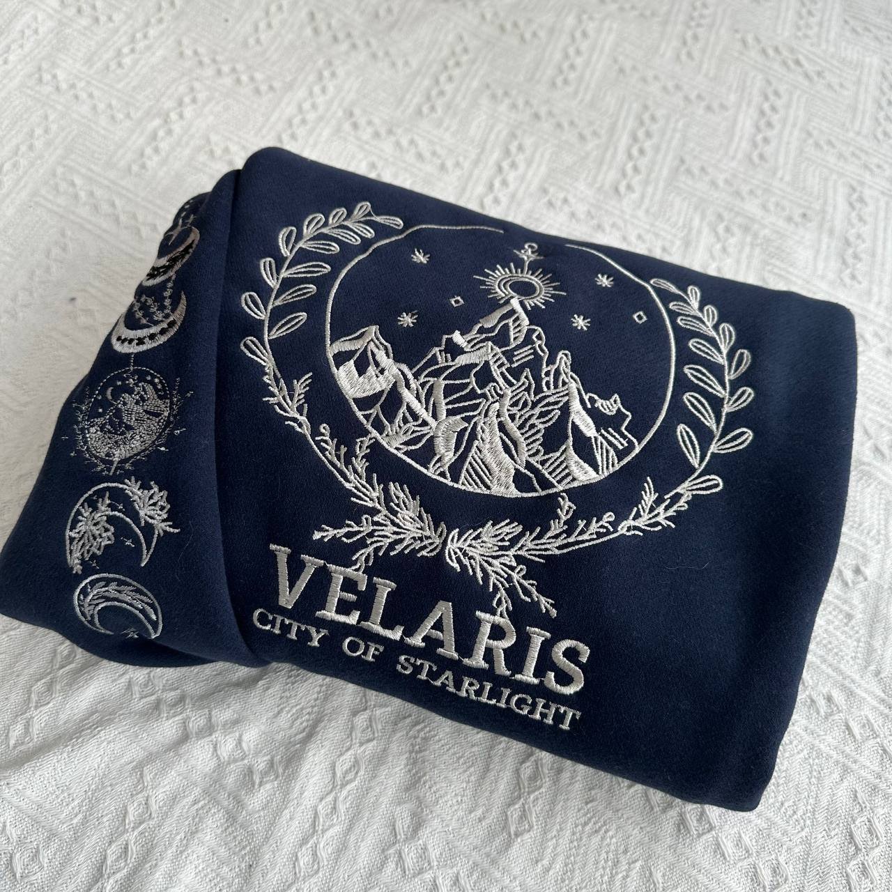 Velaris City of Starlight Embroidery Hoodie,Bookish Gifts,TS-CT-706