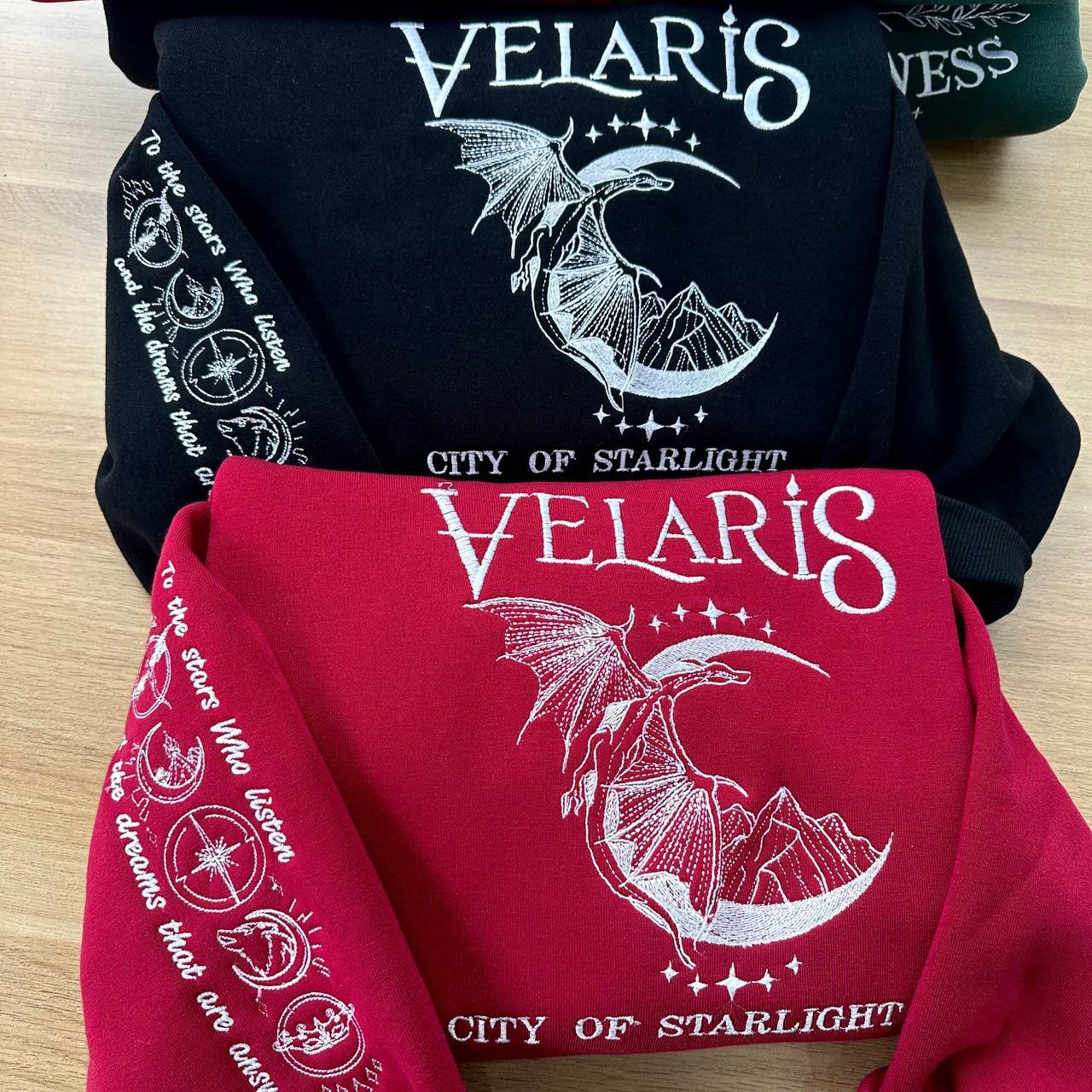 Velaris City Of Starlight Embroidery Crewneck,Bookish Gift,TS-CT-710