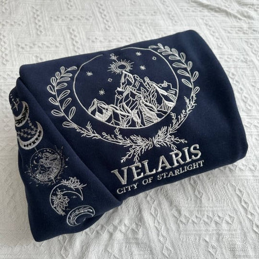 Velaris City of Starlight Embroidery Hoodie,Bookish Gifts,TS-CT-706