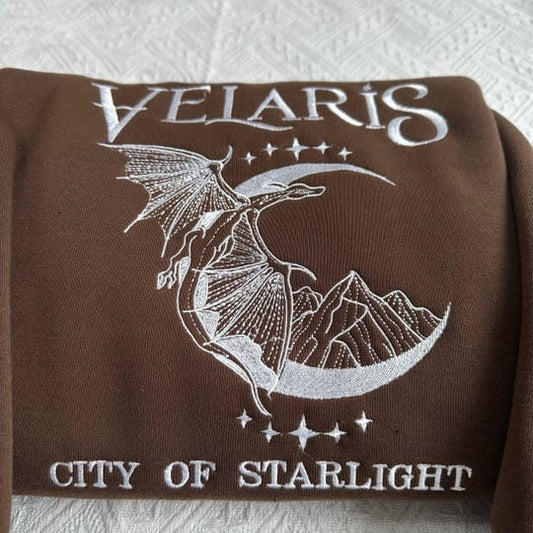 Velaris City Of Starlight Embroidery Crewneck,Bookish Gift,TS-CT-710