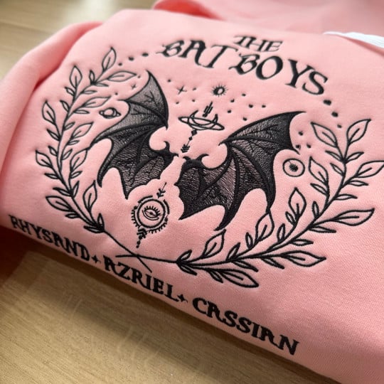 The Bat Boys Embroidered Crewneck, Acotar Series Embroidered Hoodie,TS-CT-713