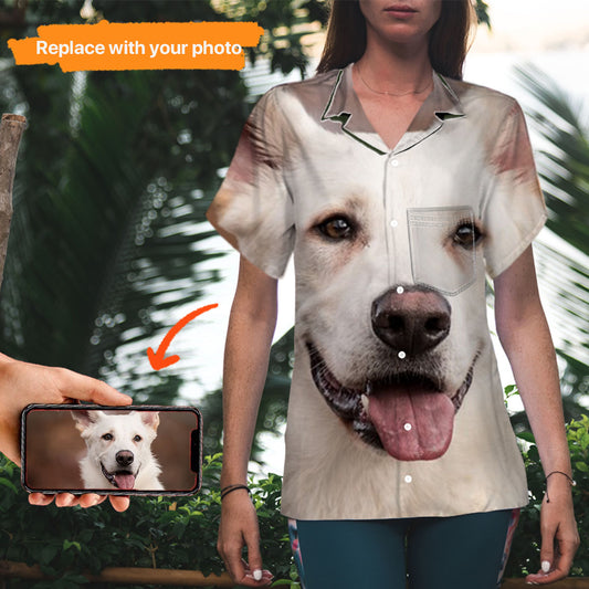 "Big-faced" Pet Hawaiian Shirt Customized Gift,Image Upload,HS-WA-500