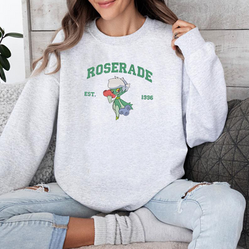 Roserade Adorable Pokémon Anime-Themed Embroidered T-Shirt,Crewneck,Hoodie-Trendy Versatile and a Thoughtful Gift for Friends,ICE-1001