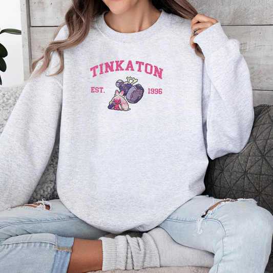 Tinkaton Adorable Pokémon Anime-Themed Embroidered T-Shirt,Crewneck,Hoodie-Trendy Versatile and a Thoughtful Gift for Friends,ICE-1183