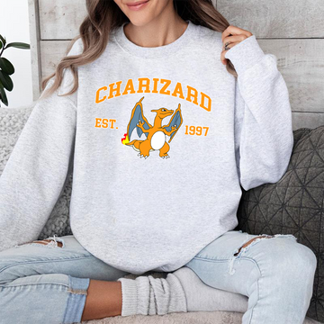 Charizard Pokémon Anime Unisex T-Shirt,Crewneck,Hoodie,For Gift,TS-C-1036