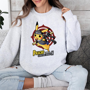 Pikachu And Naruto Sarutobi Hiruzen Pokémon Unisex T-Shirt,Crewneck,Hoodie,TS-C-992