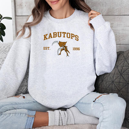 Kabutops Adorable Pokémon Anime-Themed Embroidered T-Shirt,Crewneck,Hoodie-Trendy Versatile and a Thoughtful Gift for Friends,ICE-1107