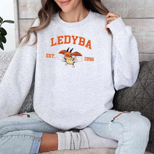Ledyba Adorable Pokémon Anime-Themed Embroidered T-Shirt,Crewneck,Hoodie-Trendy Versatile and a Thoughtful Gift for Friends,ICE-1109