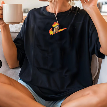 Magikarp, bezauberndes Pokémon-T-Shirt mit Anime-Motiv, bestickt, Rundhalsausschnitt, Kapuzenpullover, trendig, vielseitig und ein aufmerksames Geschenk für Freunde, ICE-898