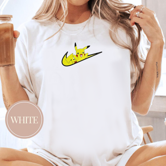 Magikarp, bezauberndes Pokémon-T-Shirt mit Anime-Motiv, bestickt, Rundhalsausschnitt, Kapuzenpullover, trendig, vielseitig und ein aufmerksames Geschenk für Freunde, ICE-898