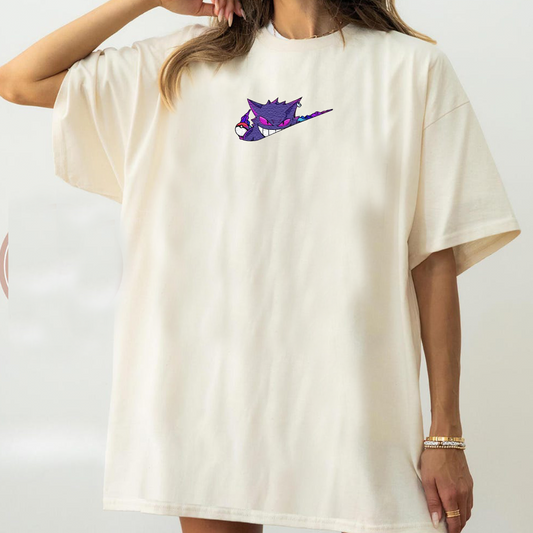 Magikarp, bezauberndes Pokémon-T-Shirt mit Anime-Motiv, bestickt, Rundhalsausschnitt, Kapuzenpullover, trendig, vielseitig und ein aufmerksames Geschenk für Freunde, ICE-898