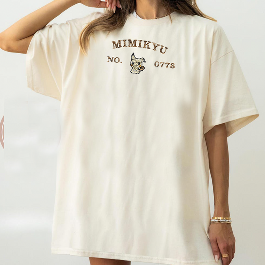 Magikarp, bezauberndes Pokémon-T-Shirt mit Anime-Motiv, bestickt, Rundhalsausschnitt, Kapuzenpullover, trendig, vielseitig und ein aufmerksames Geschenk für Freunde, ICE-898