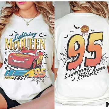 Vintage Lightning McQueen Halloween Cars T-Shirt,Crewneck,Hoodie,TS-CT-797