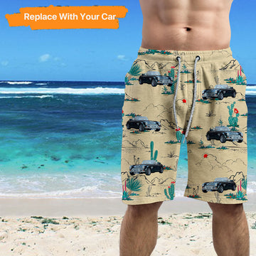 Customized Beach Short,Gift For Vintage Car Lovers,Image Upload,BS-R-510