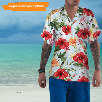 Personalized Men's Dog Hawaiian Shirt,Image Upload,HS-MA-456