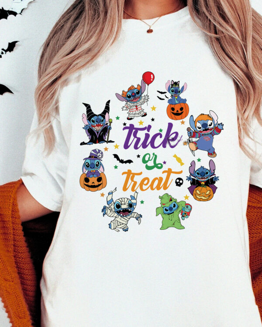 Stitch Halloween Trick or Treat T-Shirt,Crewneck,Hoodie,TS-CT-677