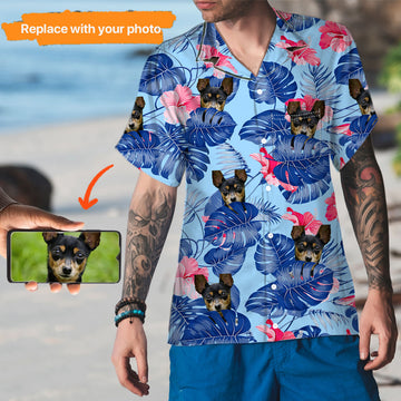 Upload Dog Cat Photo Personalized Hawaiian Shirt,HS-MA-426