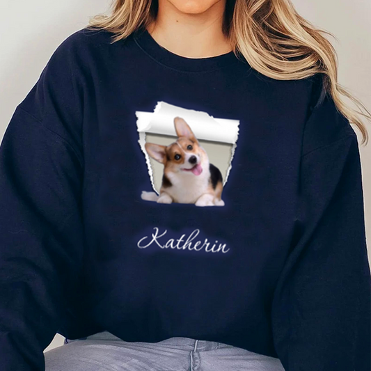 Custom Pet Crewneck:Travel With Your Pet – The Perfect Gift For Cat Moms And Dads,TS-C-950