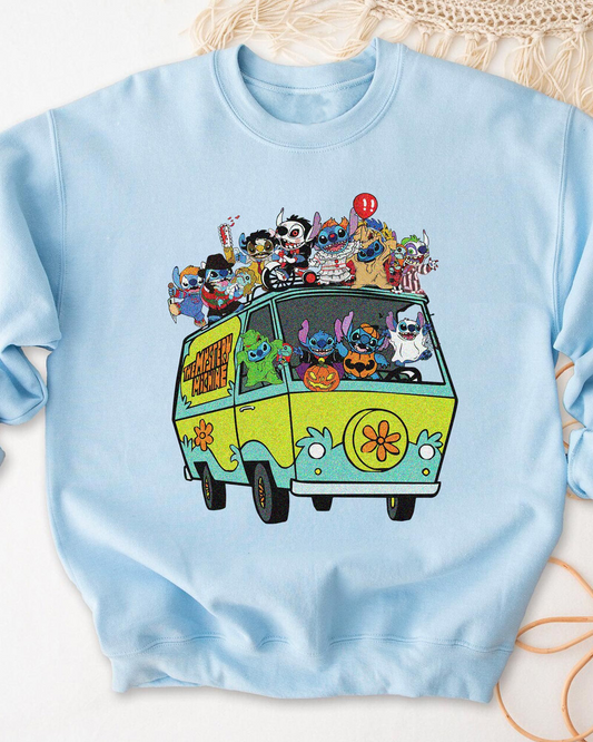 Drive Car Halloween Stitch T-Shirt,Crewneck,Hoodie,TS-CT-657