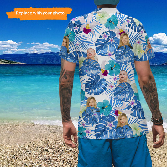 Upload Family Photo Personalized Hawaiian Shirt, Image Upload,HS-MF-511