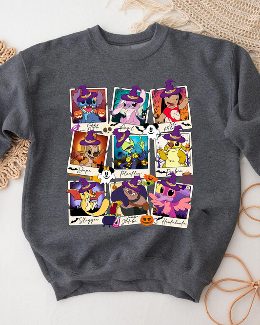 Stitch and Friend Halloween T-Shirt,Crewneck,Hoodie For Gift,TS-CT-659