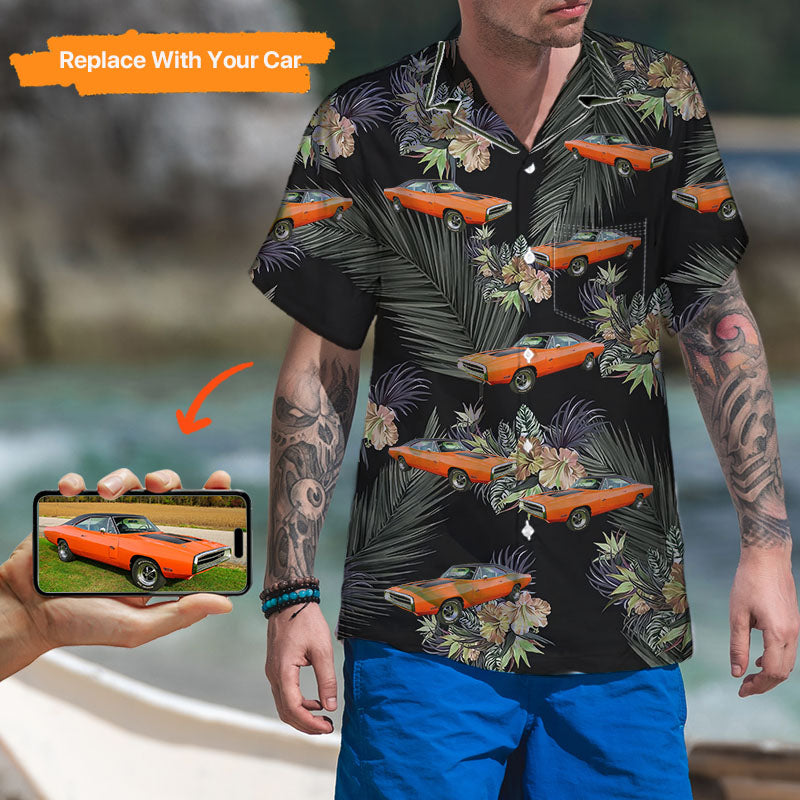 Upload Car Photo Hawaiian Shirt, Gift For Muscle Car Lovers,HS-MR-446