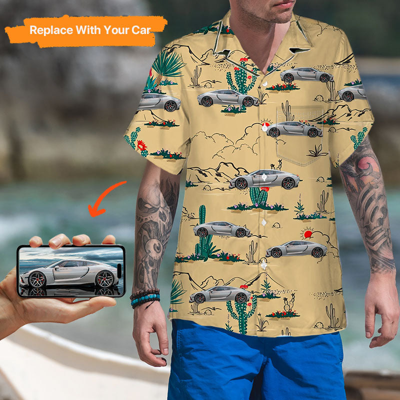 Customizable Hawaiian Shirt Gift For Sports Car Lover, Upload Car Photos,HS-MR-479