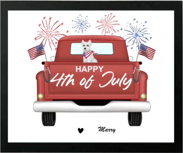 Happy Fourth Of July Photo Frame,Upload Photo,BF-L-383