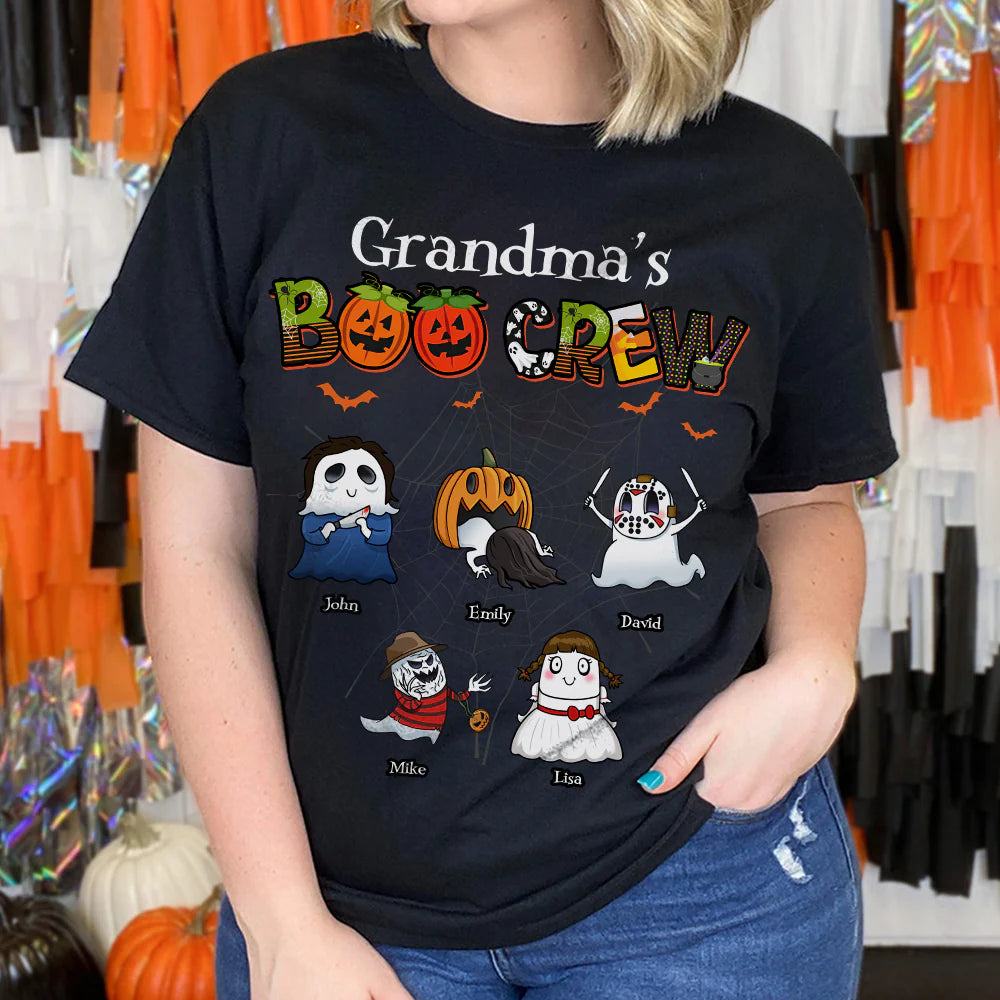 Grandma's Boo Crew Personalized Villain Boo Squad Grandkids T-Shirt,Crewneck,Hoodie,TS-L-872