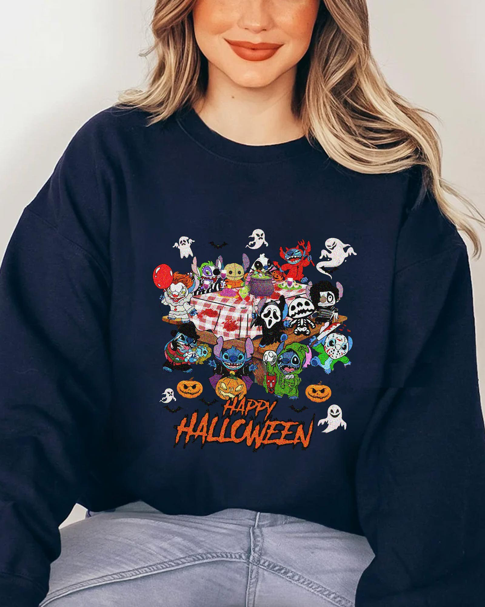 Stitch Spooky Halloween T-Shirt,Crewneck,Hoodie,TS-CT-661