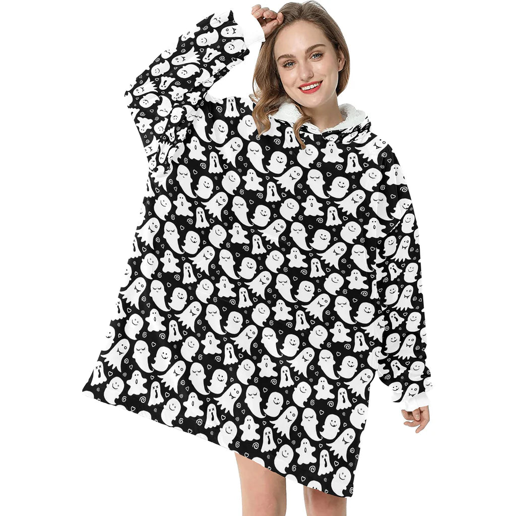 Cute Ghost Blanket Pajamas,TS-L-919