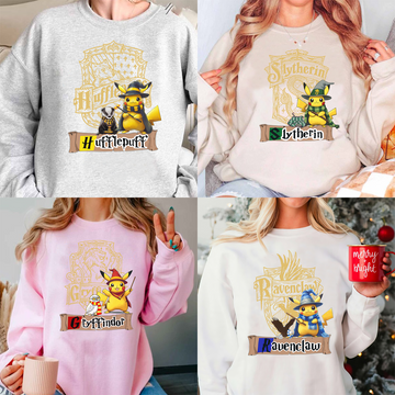 Pikachu's Wizarding Style: Magical Adventure T-Shirt,Crewneck,Hoodie,TS-C-913