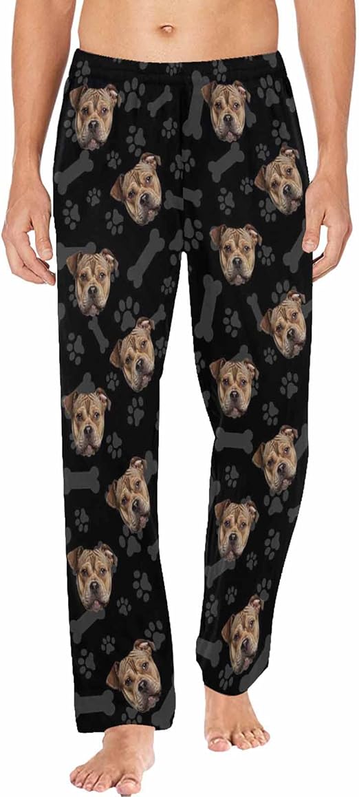 MyPupSocks Individuelle Pyjamahose mit Haustiergesicht und Foto als Geschenk, PL-1003