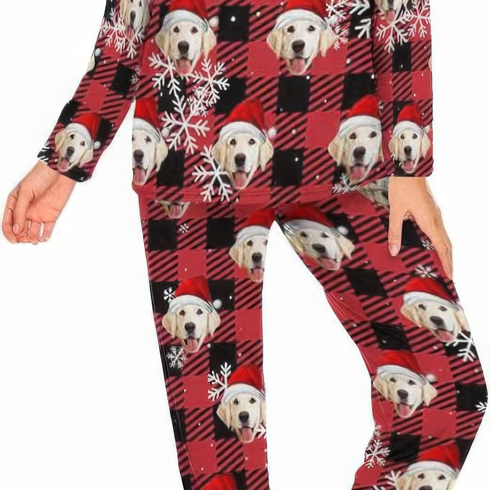MyPupSocks Individuelle Haustier-Pyjama-Sets für Frauen, Hunde- und Katzengesicht, Nachtwäsche für Weihnachten, PL-1017