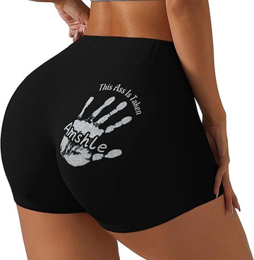 Personalized This Ass Is Taken Leggings for Women,Custom Name This Belongs To Funny Pants for Wife – Perfect Naughty Gift!
