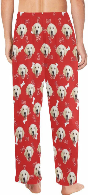 MyPupSocks Customized Face Pajamas Pants Photo For Men,P-L-1000