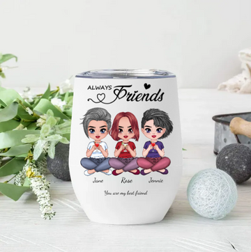 Sisters Are Forever Friends Personalized Cup For Gift,C-GS-534