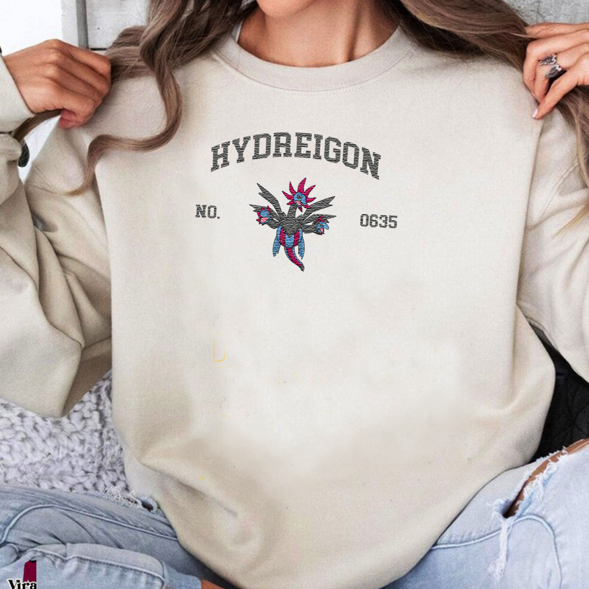 Magikarp, bezauberndes Pokémon-T-Shirt mit Anime-Motiv, bestickt, Rundhalsausschnitt, Kapuzenpullover, trendig, vielseitig und ein aufmerksames Geschenk für Freunde, ICE-898