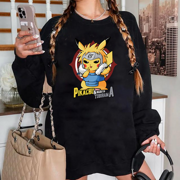 Pikachu And Naruto Tobirama Pokémon Unisex T-Shirt,Crewneck,Hoodie,TS-C-989