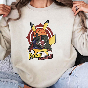 Pikachu And Naruto Uchihaobitoo Pokémon Unisex T-Shirt,Crewneck,Hoodie,TS-C-987