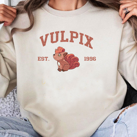 Magikarp, bezauberndes Pokémon-T-Shirt mit Anime-Motiv, bestickt, Rundhalsausschnitt, Kapuzenpullover, trendig, vielseitig und ein aufmerksames Geschenk für Freunde, ICE-898