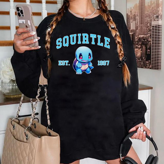 Squirtle Pokémon Anime Unisex T-Shirt,Crewneck,Hoodie,For Gift,TS-C-1040