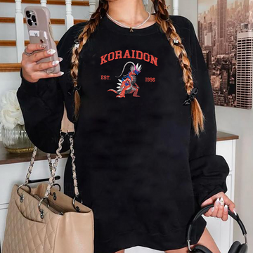Koraidon Adorable Pokémon Anime-Themed Embroidered T-Shirt,Crewneck,Hoodie-Trendy Versatile and a Thoughtful Gift for Friends,ICE-1161