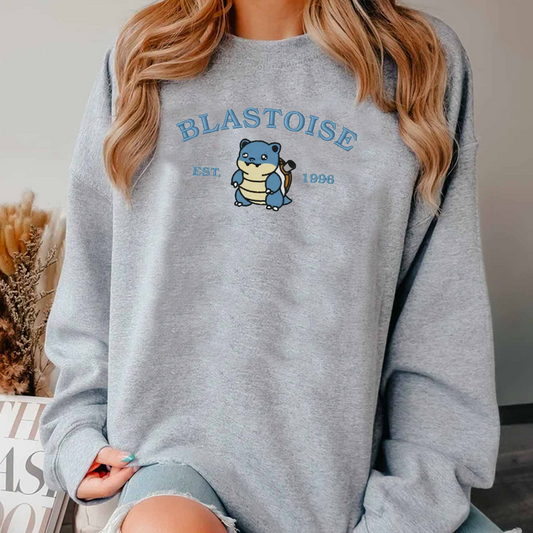 Staryu-Q. Bezauberndes besticktes Pokémon-T-Shirt mit Anime-Motiv, Rundhalsausschnitt, Kapuzenpullover – trendig, vielseitig und ein aufmerksames Geschenk für Freunde, ICE-980