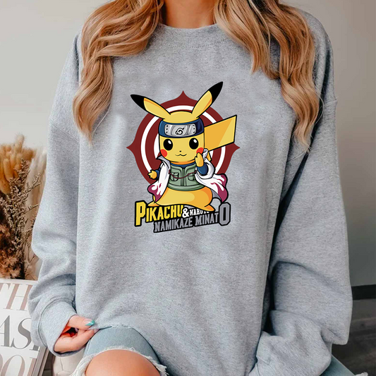 Pikachu And Naruto Namikaze Minato Pokémon Unisex T-Shirt,Crewneck,Hoodie,TS-C-984