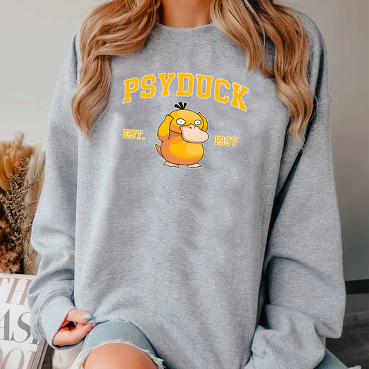 Cute Psyduck Pokémon Anime Unisex T-Shirt,Crewneck,Hoodie,For Gift,TS-C-1037