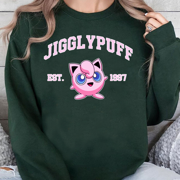 Jigglypuff Pokémon Anime Unisex T-Shirt,Crewneck,Hoodie,For Gift,TS-C-1039