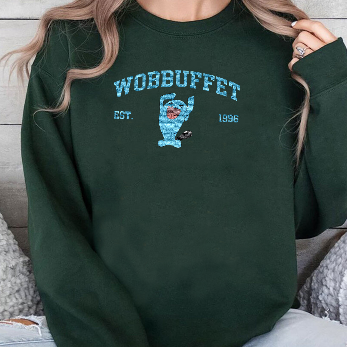 Magikarp, bezauberndes Pokémon-T-Shirt mit Anime-Motiv, bestickt, Rundhalsausschnitt, Kapuzenpullover, trendig, vielseitig und ein aufmerksames Geschenk für Freunde, ICE-898